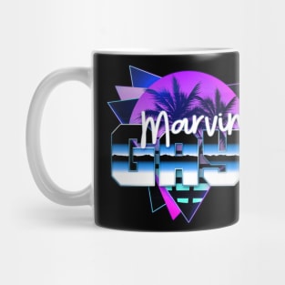 Classic Marvin Name Vintage Styles Christmas Purple 70s 80s 90s Mug